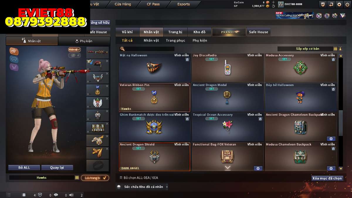 shop acc cf uy tin gia re
